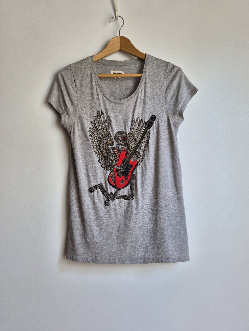 Zadig & Voltaire Titan Brode Skeleton Tee Small Rockstar Girlfriend Indie Sleaze - Picture 3 of 16